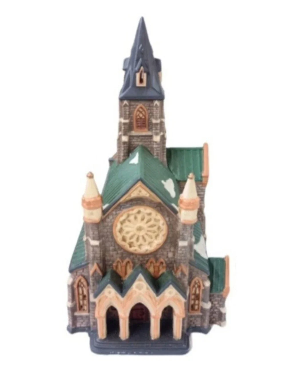 Vintage Holiday Time Village Lighted Church | EUC
